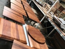 Mahogany tables refurbished to Show Mother Natures Beauty